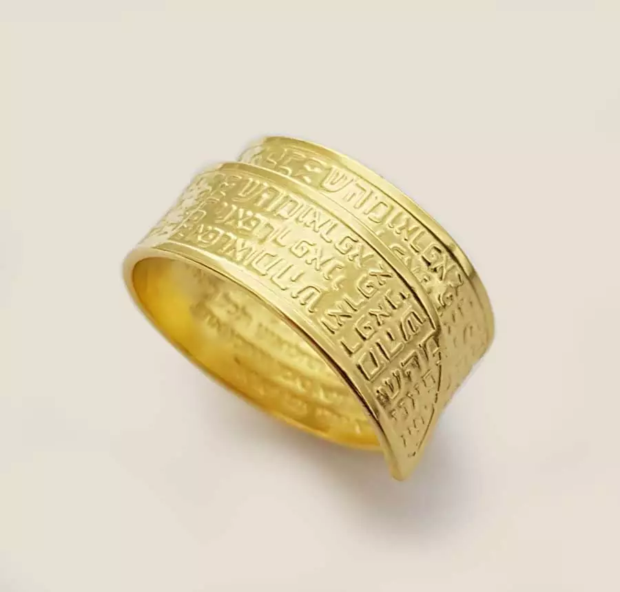 Healing Kabbalah Names of God Hebrew Ring