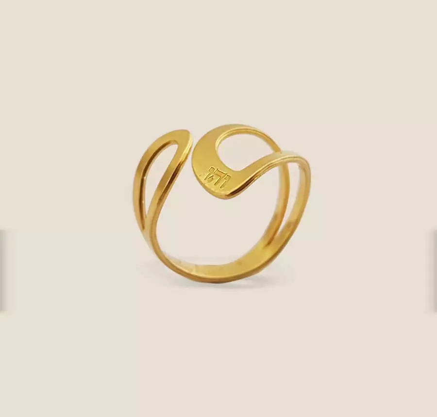 Delicate Kabbalah Name of God Ring for Happiness