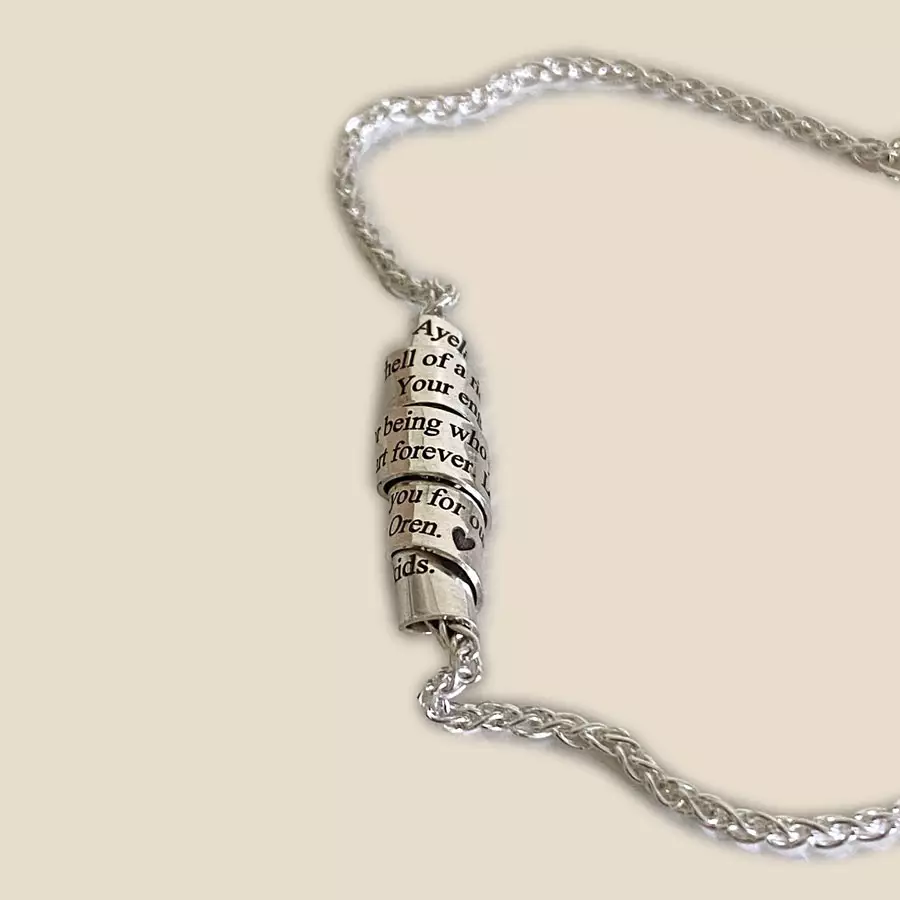 Personalized Sterling Silver Bracelet | Unisex Bracelet