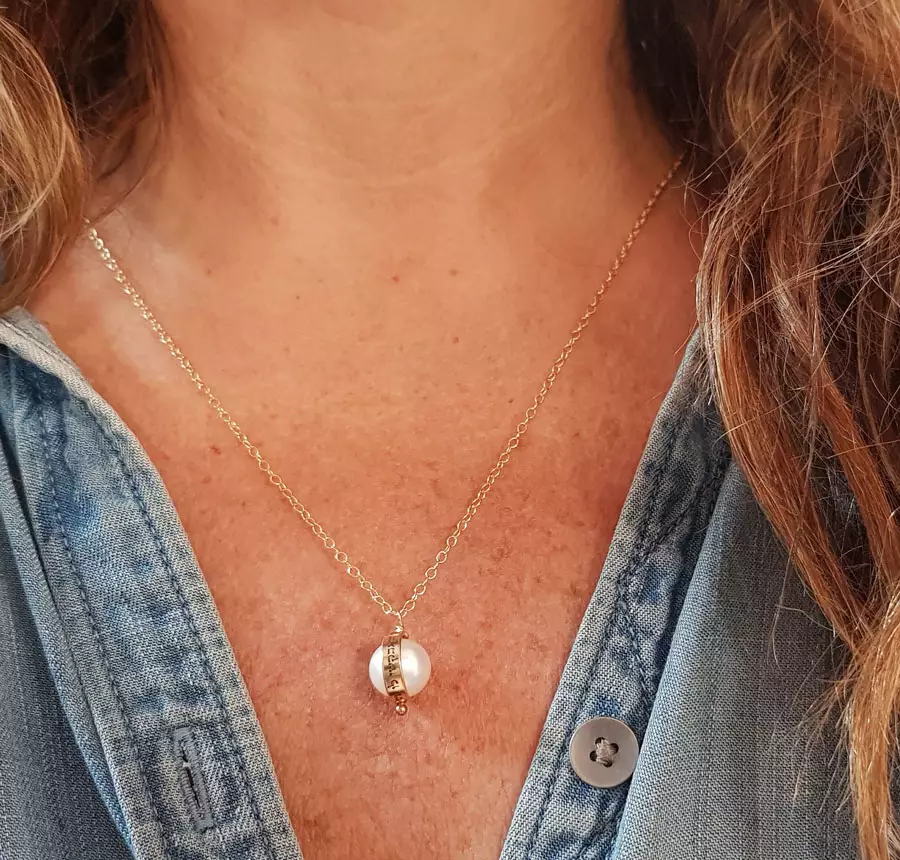 'Whatever You Wish for Will Be Fulfilled', Personalized Pearl Necklace